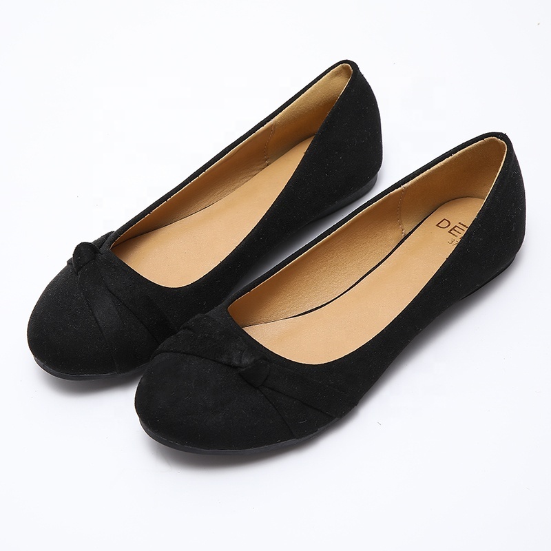 Popular hot selling ladies flat shoes casual doll shoes for women flat ladies flat shoes casual