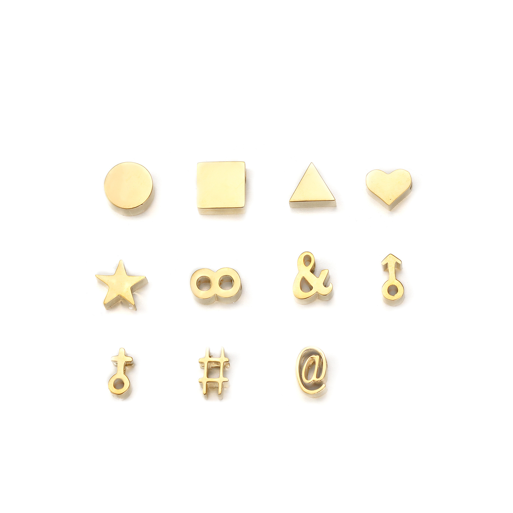 Handmade star 14k Gold plated Chain Jewelry Accessories Custom Chain DIY Pendant stainless steel Charms for  jewelry making