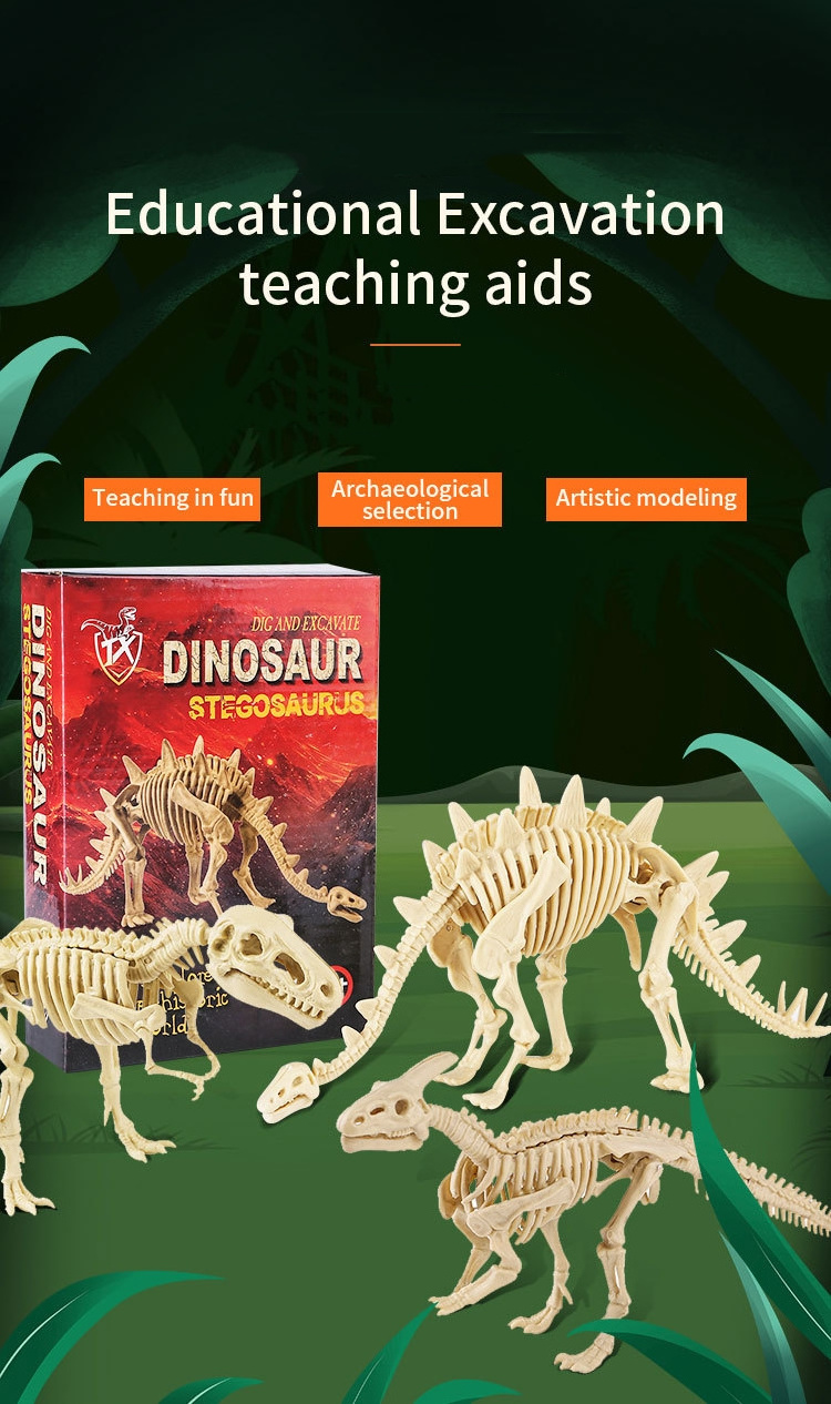 Popular Educational Toys Children's DIY Science Experiment Toy set Dinosaur Archaeological Plaster Fossils