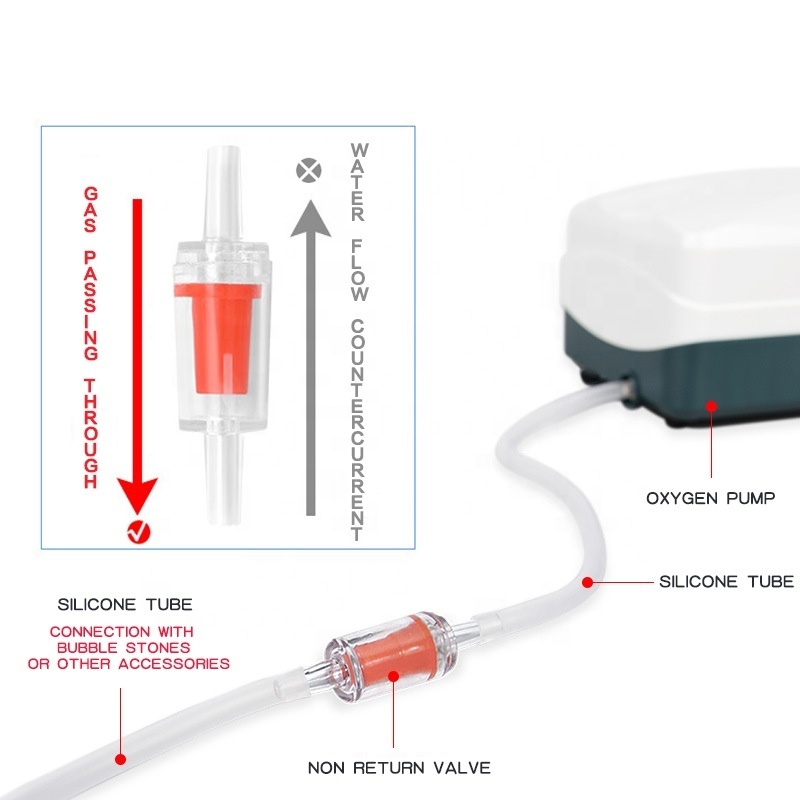 4mm Aquarium supplies accessories equipment oxygen pump air pipe one-way check valve