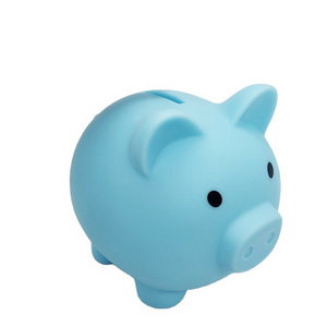 Factory wholesale creative cartoon cheap plastic fall proof pig shaped children toy money box