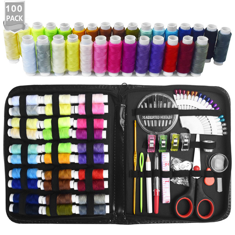 100-piece suit portable accessories needle set tool sewing thread embroidery process sewing box