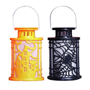 Halloween Decorative LED Candle 3d real flame Colorful Luminous Night Lantern Pumpkin Lantern with Handheld