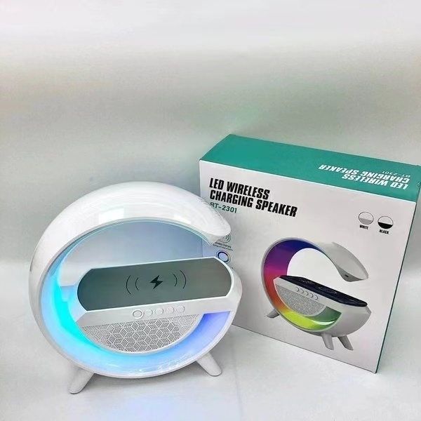 Big G2301 Bluetooth speaker BT-3401 Atmosphere light wireless charging clock G63 Wireless charger