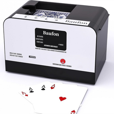 Easy To Carry Automatic Card Dealer Machine On Poker Table Top Distributing Poker Plaques For Playing Cards Game