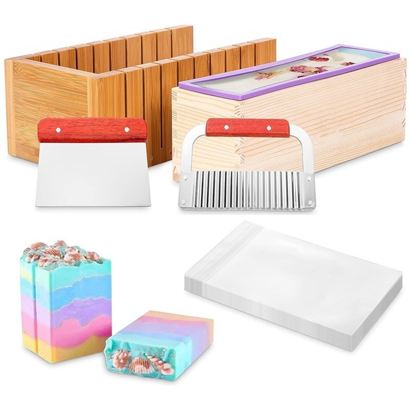 soap cutter slicer home manual silicone bar soap molds making machine kit equipment with wooden box cutter measuring tools