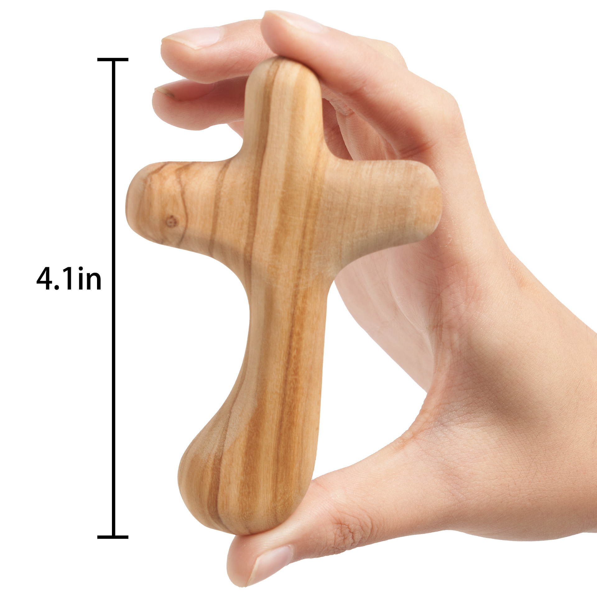 olive wood cross first communion religious christian gifts palm customize hand held holding olive wood comfort cross for praying