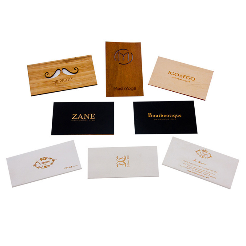 wooden sheets engraved bamboo wood custom business card carving business nfc rfid card