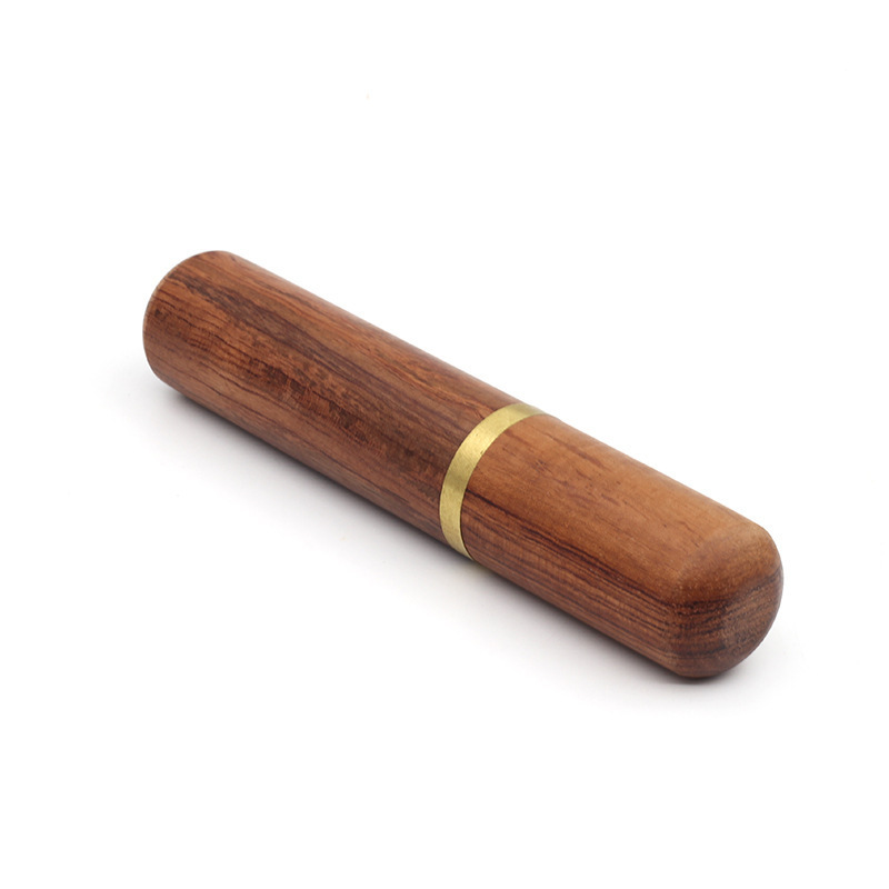 rosewood cigar storage travel tube humidor custom square wooden single cigar tubes packing case gift box holder wholesale