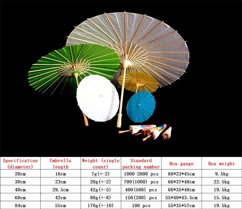 chinese traditional handmade parasol folded oil paper umbrellas for wedding