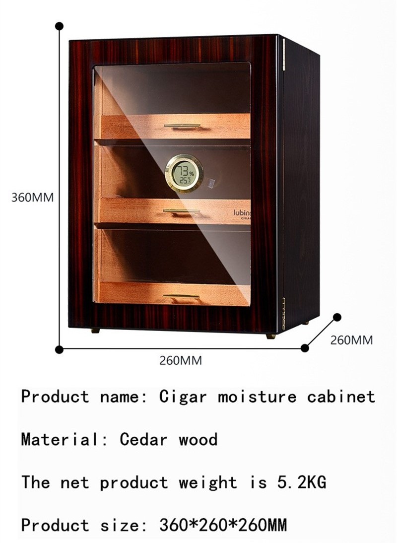 humidor cabinet electrical temperature control dry wood cigar accessories humidor display storage cabinet