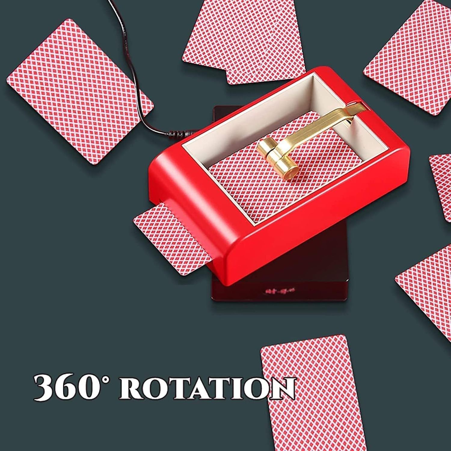 360 Degree otomatic poker shuffler automatic auto rotating card dealing dealer distributor machine repartidor de cartas