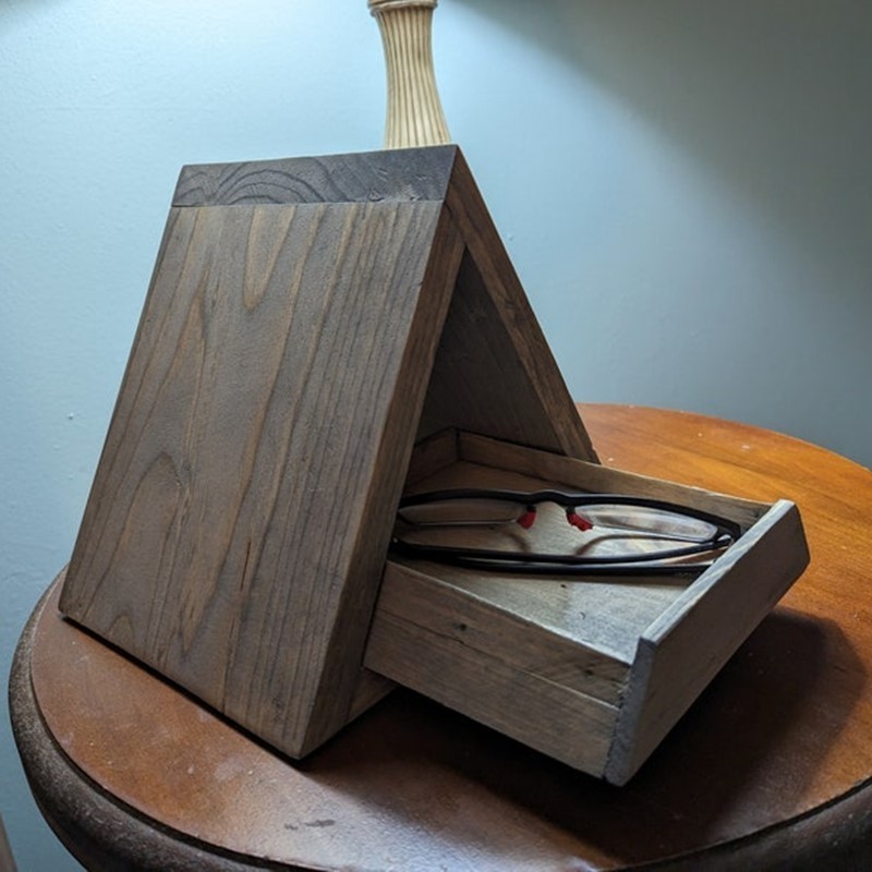 book nook reading valet wood triangle book page marker night stand holder rests books lover christmas birthday gifts