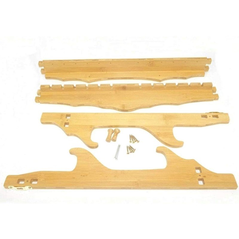 Weapon Storage Rack Bamboo 2 Bow 12 Arrow Prevent scratching Display Holder Bow Arrow Wall Mount 2Tier