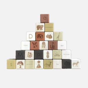 custom abc wood cubes stacking alphabet blocks wooden letter block baby shower gift nursery decor education montessoresi toys