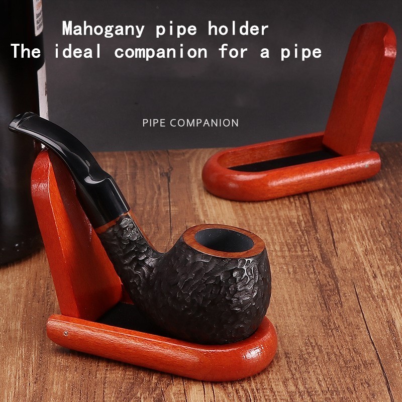 foldable pipe holder wooden cigar tobacco pipe display stand rack rest for adults men male