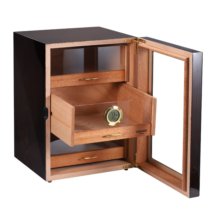 humidor cabinet electrical temperature control dry wood cigar accessories humidor display storage cabinet