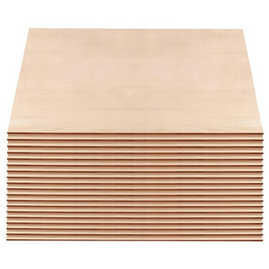 thin basswood wood sheets unfinished squares blank wooden pieces craft for architectural models laser burning CNC cutting