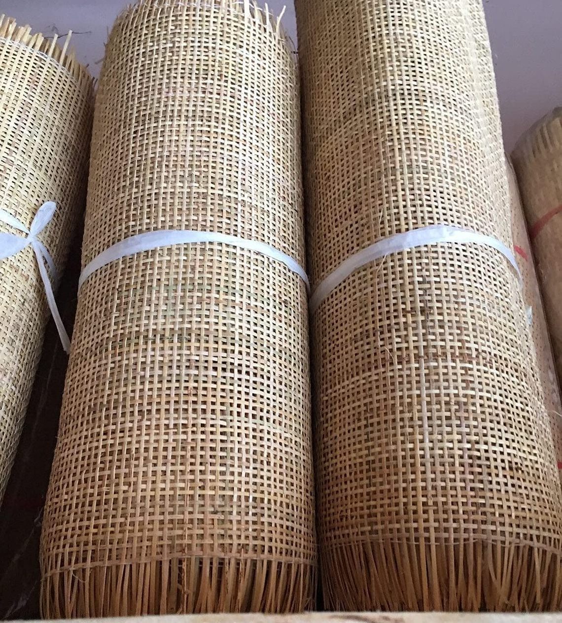 weave wicker door chair bag tray placemats furniture repair diy craft natural rattan webbing cane mesh roll raw material