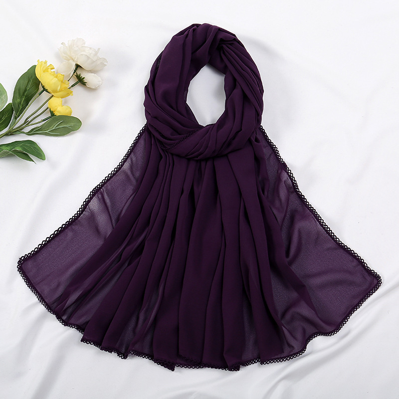 Hot Sell New Style Solid Color Kerchief Head Soft Breathable Scarf Winter Scarf For Women