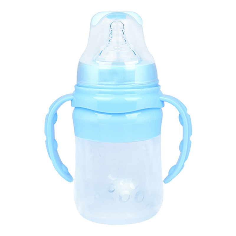 Baby bottle holder hands free baby bottles in bulk silicone kid water bottle