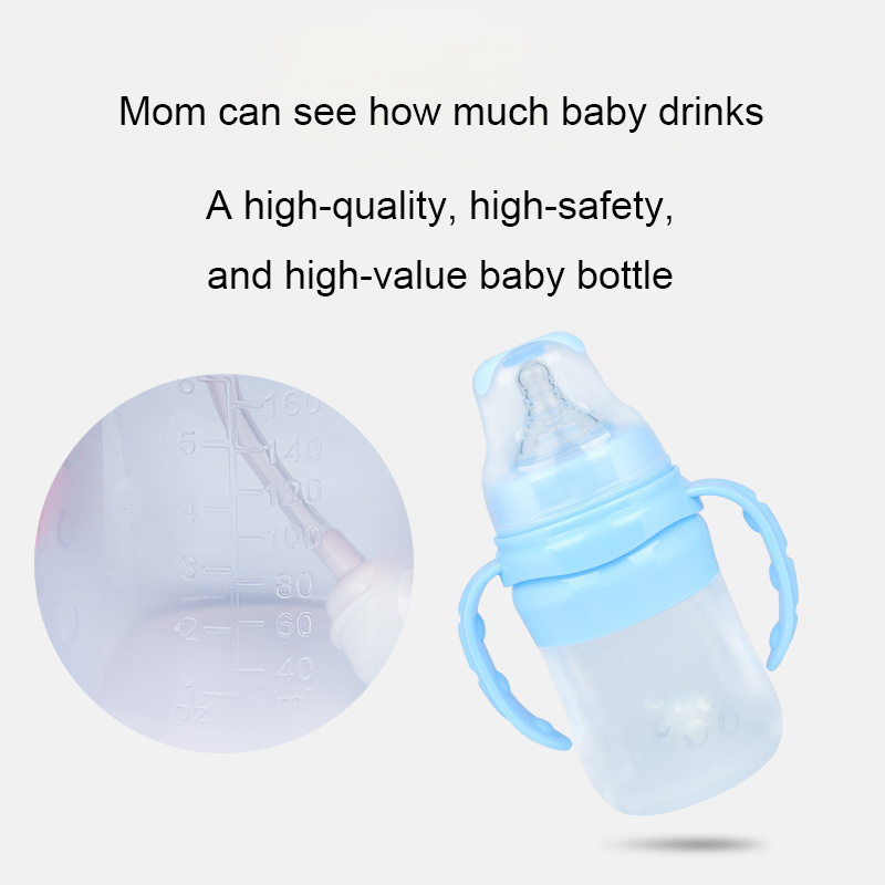 Baby bottle holder hands free baby bottles in bulk silicone kid water bottle