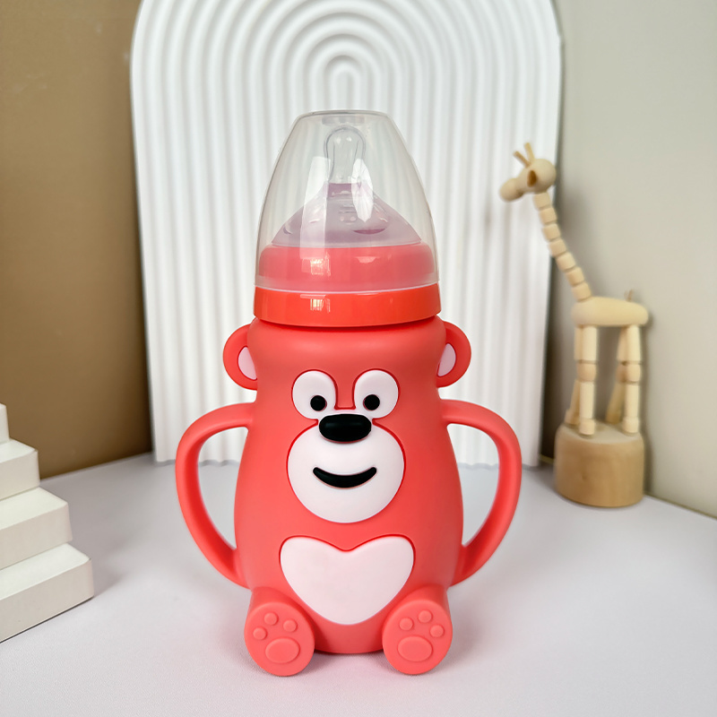 2024 New Design Baby Feeding Bottle Wide Neck Glass Bottle for Newborn Baby Feeding Supplies