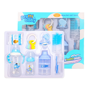 280ML And 150ML Standard Caliber PP Baby Feeding Bottle 8 Pieces Gift Set Pacifier