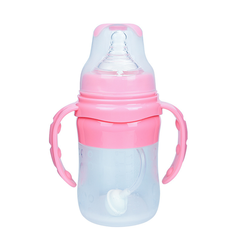 Baby bottle holder hands free baby bottles in bulk silicone kid water bottle