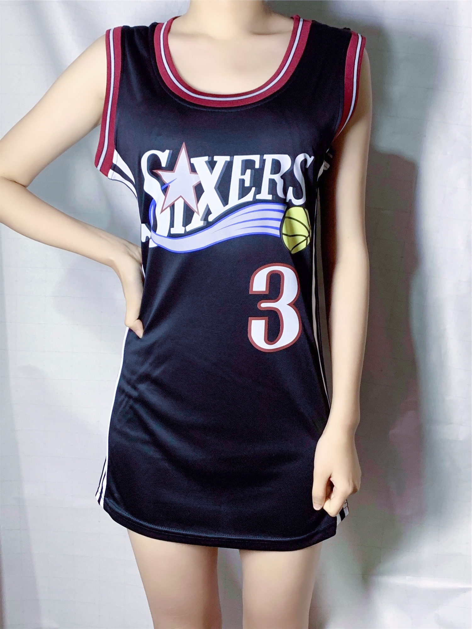 High Quality American Basketball Sport Jersey Dress bull 23 Stitched Jersey Dress For Women