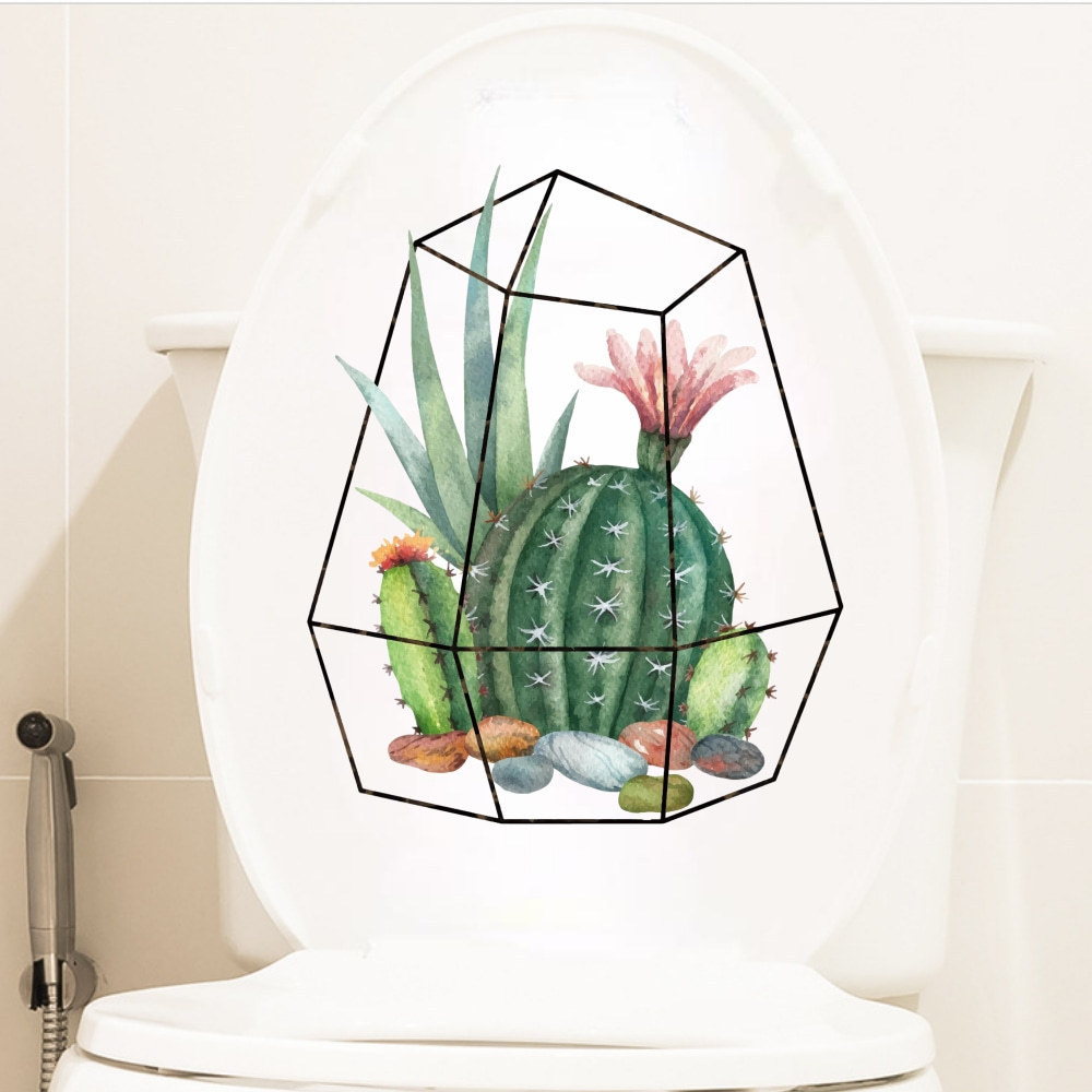 Yiyao Cactus toilet sticker