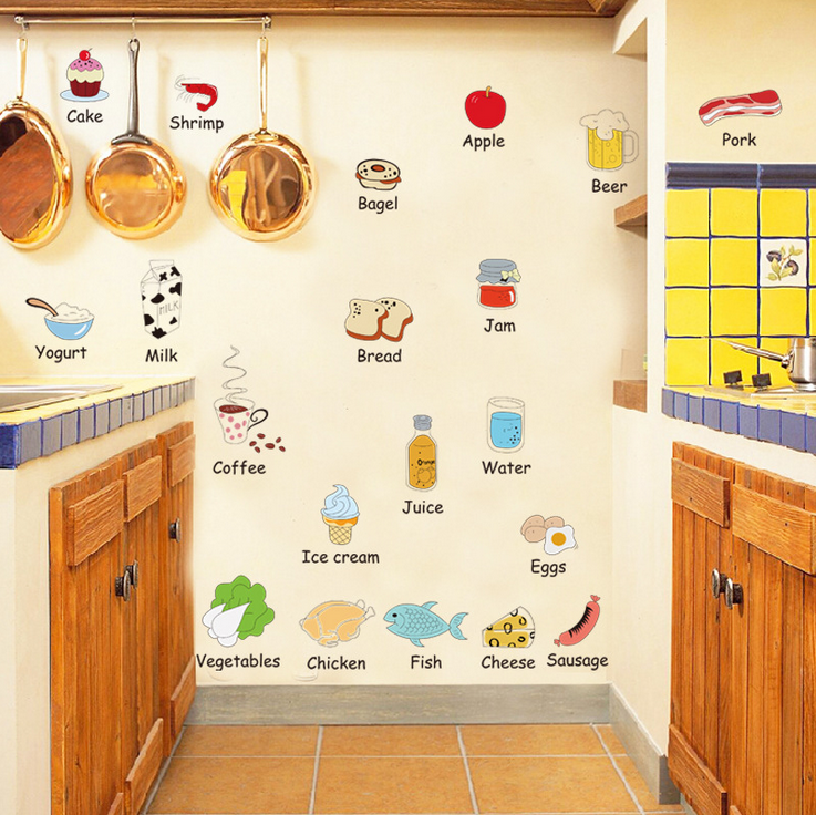 YIYAO ABC Stickers Alphabet Animal Wall Decals for Classroom