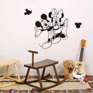 YIYAO Princess Mickey Mouse Kids Wall Decals Wall Stickers Peel and Stick Removable Wall