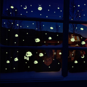 YIYAO Glow in The Dark Stars Planets Ceiling Wall Stickers Solar System Luminous Stickers