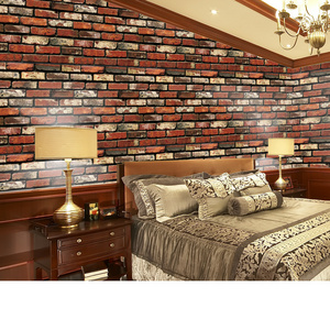 YIYAO Brick Easily Removable Wallpaper Contact Paper or Shelf Paper Use as Wall Paper CLASSIC Waterproof Wallpaper 1 Roll 1002