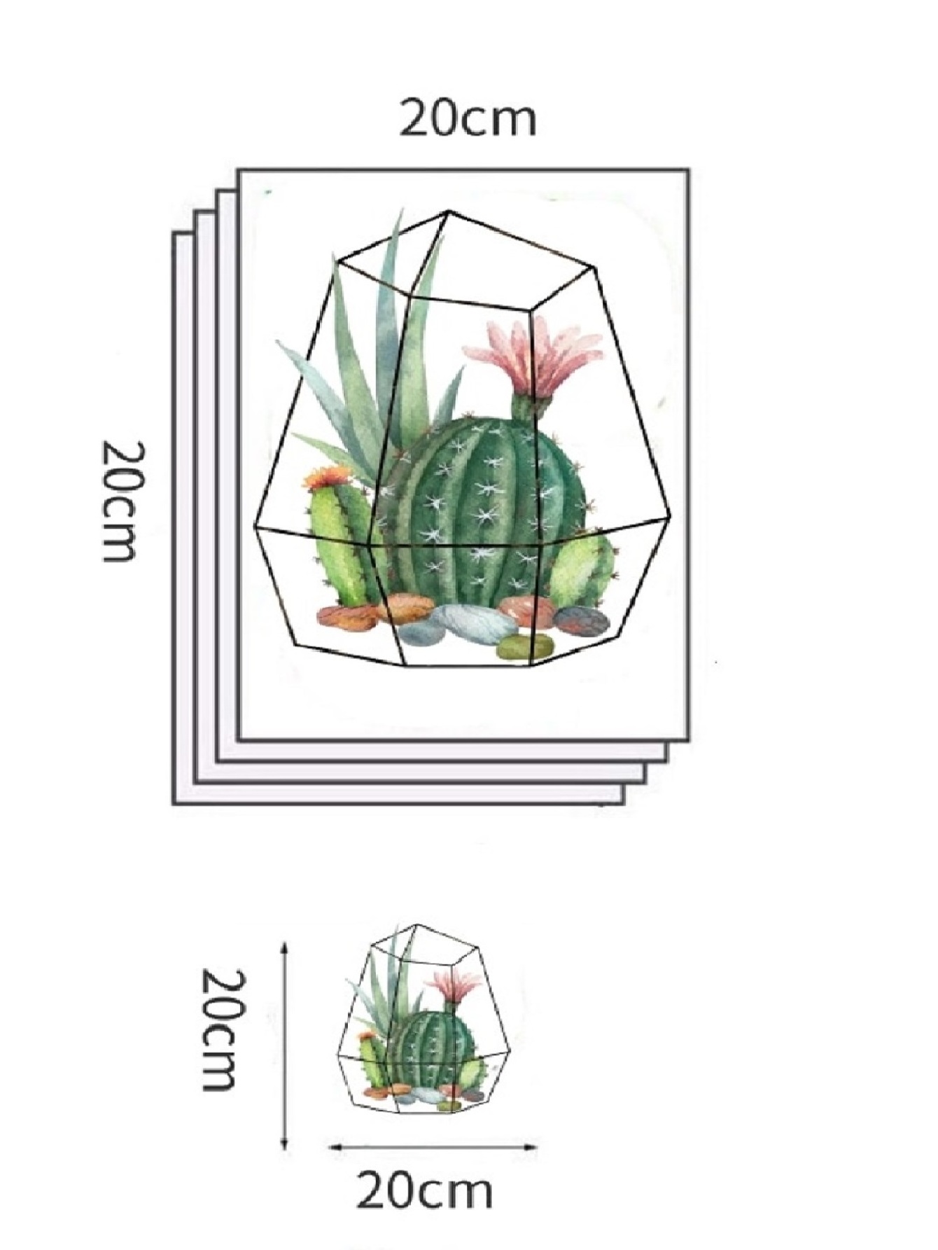 Yiyao Cactus toilet sticker