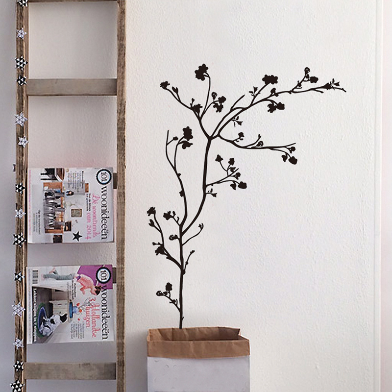 YIYAO Cheap Wholesale Chinese Plum Blossom Tree Wall Sticker Vinyl Removable for Living room