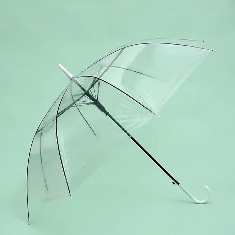 21 Inch 8 Bone New Design Straight Golf Promotion Transparent Umbrella Princess Umbrella Clear Umbrella