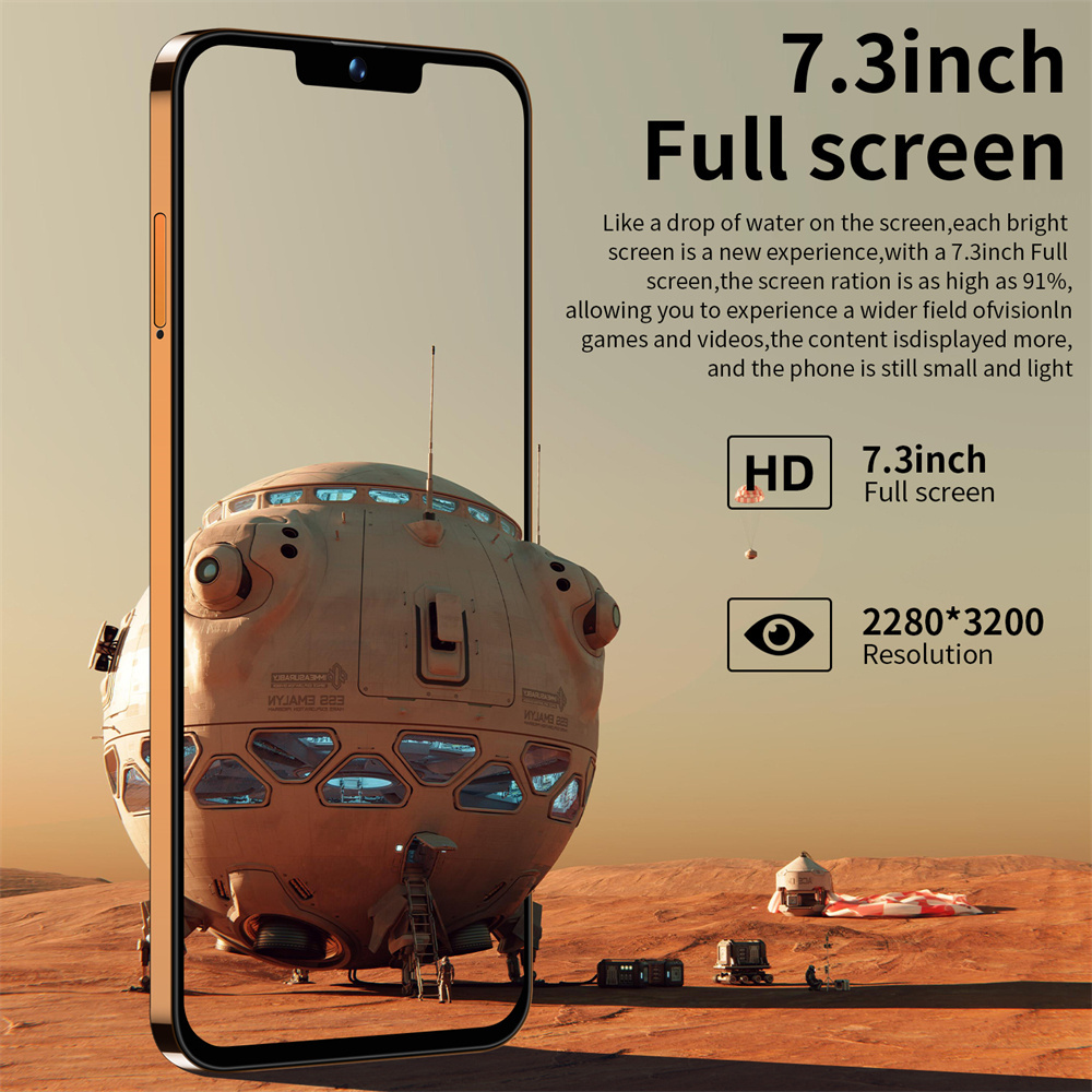 New Original Mt 50 PRO Smartphone 7.3Inch Full Screen Mobile Phones Face ID 512GB Cell Phone Global Version 4G 5G Phone  7800mAh