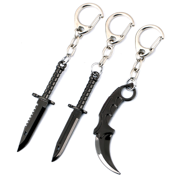 CS Counter Strike Karambit Game M9 Knife cs Claw Knife Alloy Model Keychain Wholesale