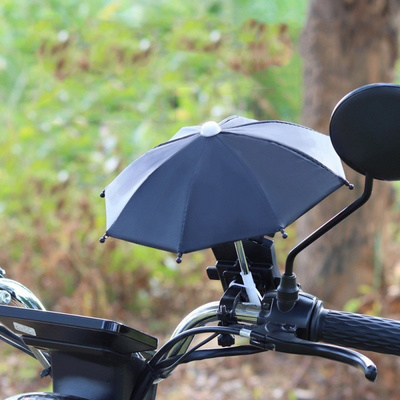 New Design Small Phone Stand Umbrella Toy Art Decoration Mini Portable Rain Umbrella For Motorcycle