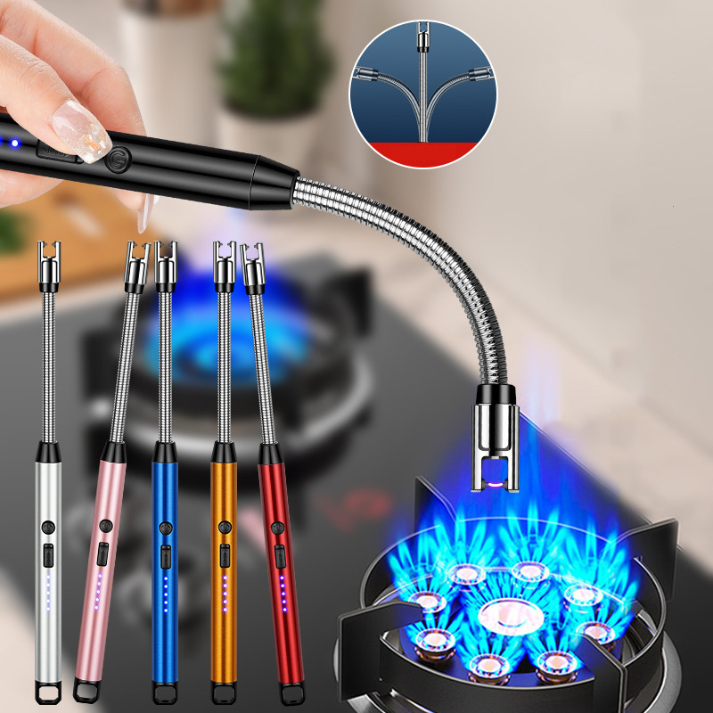 Wholesale High Quality Kitchen Cigarette Igniter Gun USB Charging Incense Candle Natural Gas Lighter