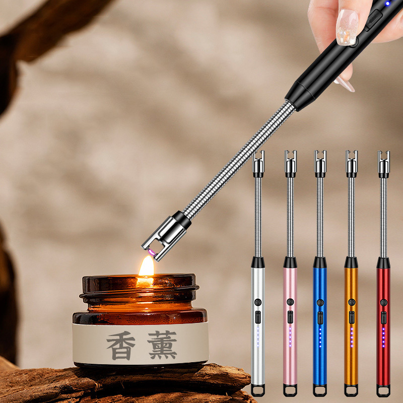 Wholesale High Quality Kitchen Cigarette Igniter Gun USB Charging Incense Candle Natural Gas Lighter