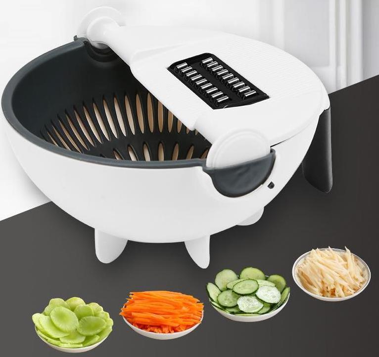 Multifunctional 9 In 1 Vegetable Fruits Cutter Slicer Vegetable Grater Chopper With Water Basket