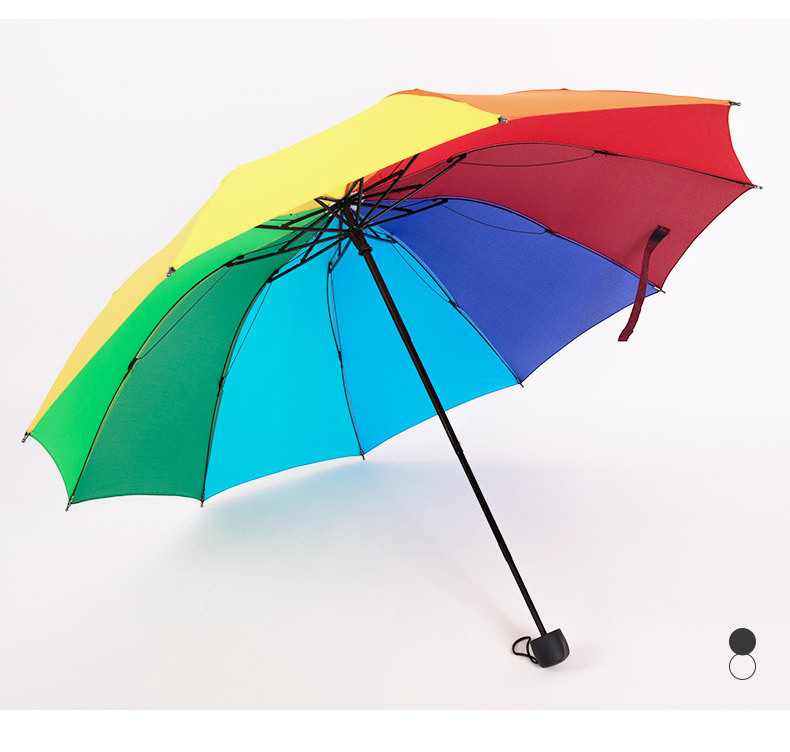 Fashion Rainbow Umbrellas Anti-uv Sun Umbrella Rainbow Umbrellas