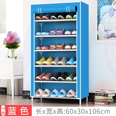 5/7/10 Tiers Non-woven Shoe Rack With Dustproof Cover Fabric Space Saving Shoe Storage Rack Dust-proof Shoe Cabinet