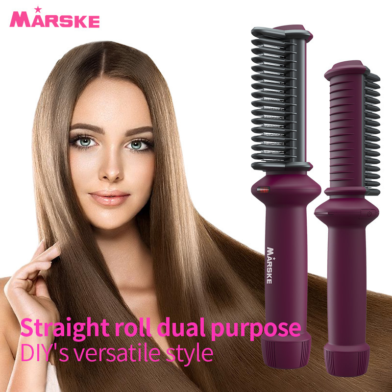 MARSKE Home Use Professional Fast Ceramic Cheap Portable Flat Iron Styling Tools Volume Curling Hair Straightener for women