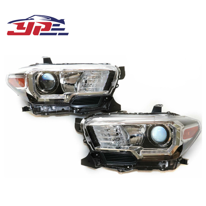 YOUPEI Chrome LED Head Lamp Headlight For Toyota Tacoma 2016 2017 2018 2019