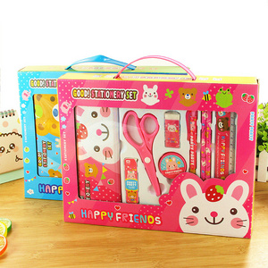 Factory Direct Sales Gift Box Stationery Set Tinplate Pencil Box Stationery Children Learning Gifts School Gifts Wholesale