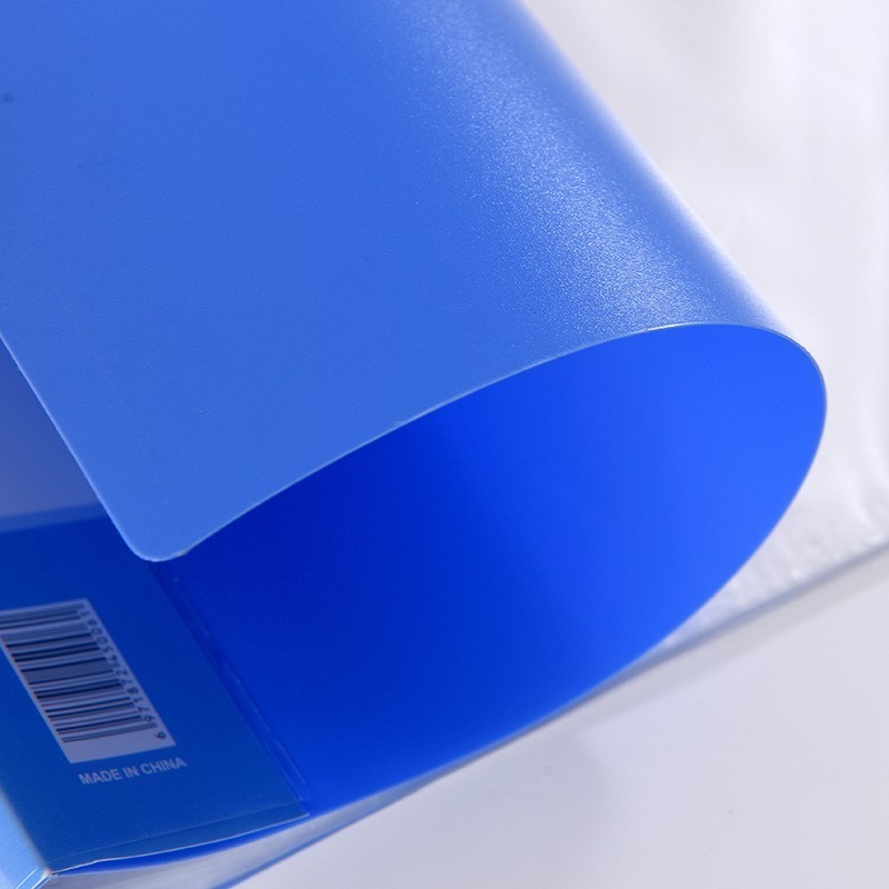 High Quality Waterproof Protection A4 Blue Single Folder Double Plastic Board Folder File Test Paper 100 Pages Folder